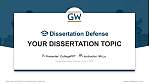 George Washington University Disputation Powerpoint Vorlage
