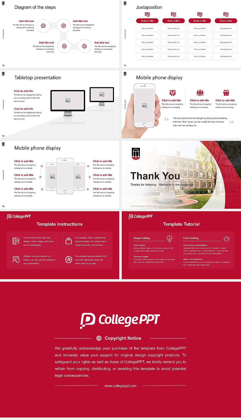 Franklin College of Arts and Sciences Competition/Entrepreneurship Contest PPT Template16:9 ratio PPT effect preview image9