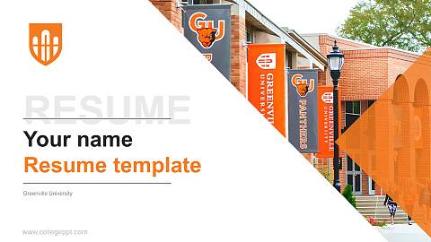 Greenville University Resume PPT Template