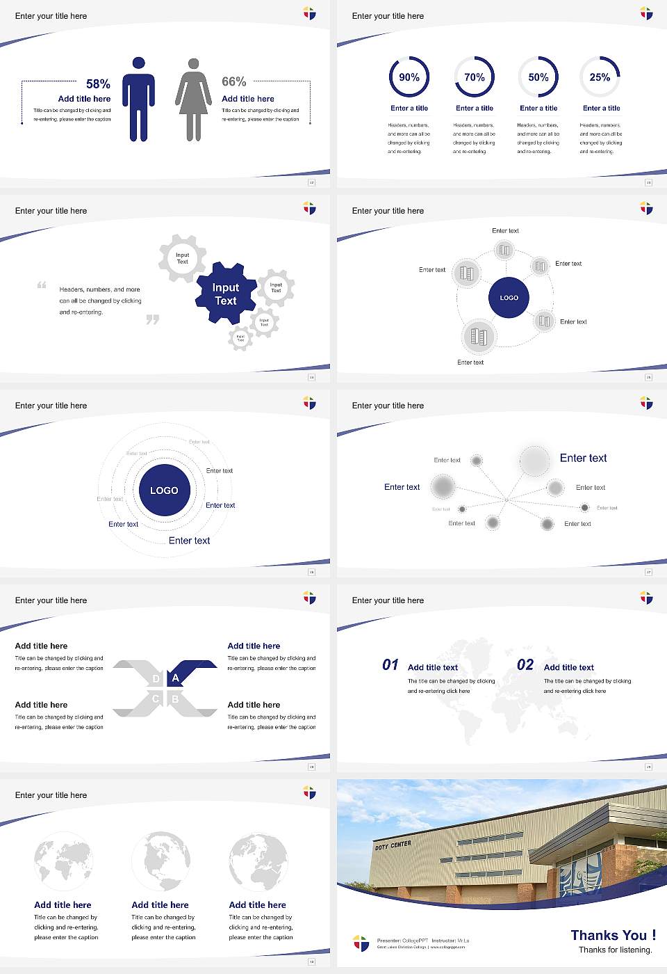 Great Lakes Christian College Course/Courseware Creation PPT Template16:9 ratio PPT effect preview image4