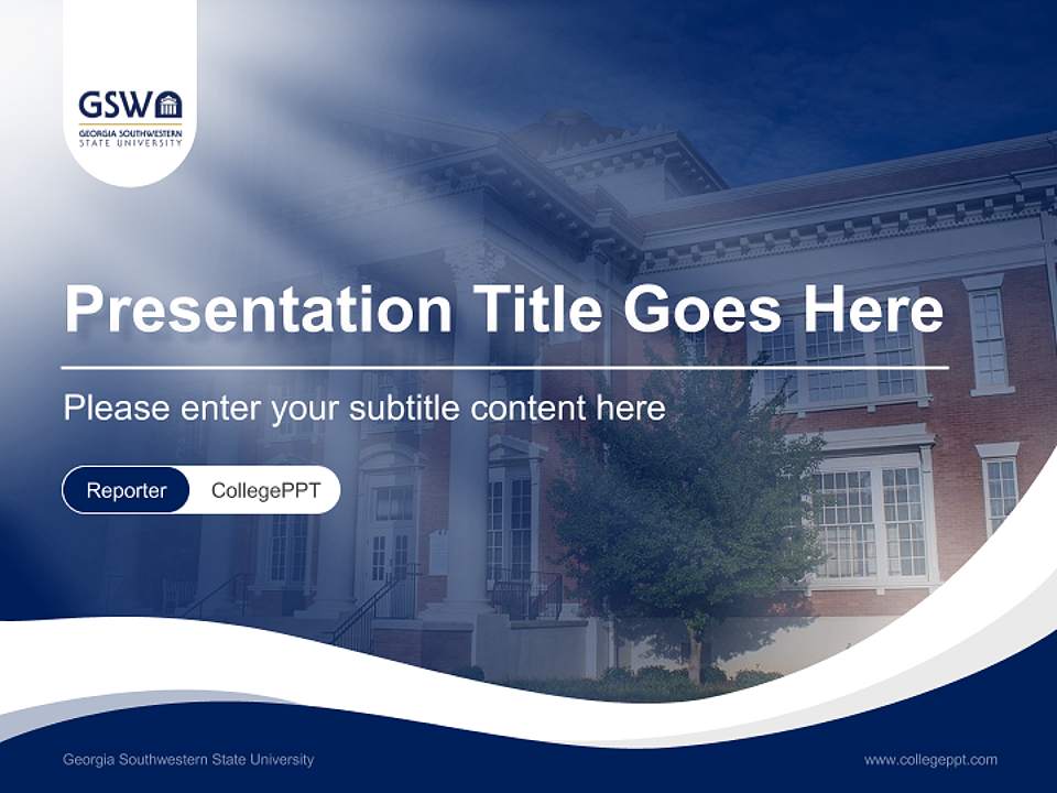 Georgia Southwestern State University Lecture Sharing and Networking Event PPT Template4:3 ratio PPT effect preview image4