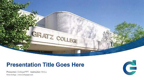 Gratz College Course/Courseware Creation PPT Template