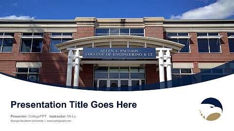 Georgia Southern University Course/Courseware Creation PPT Template