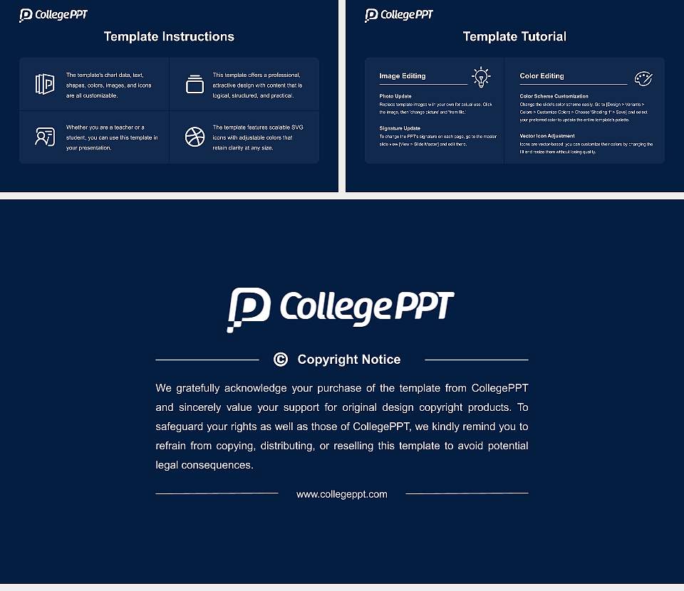 Georgia Southern University Course/Courseware Creation PPT Template16:9 ratio PPT effect preview image5
