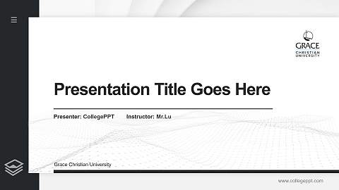 Grace Christian University Thesis Proposal/Graduation Defense PPT Template