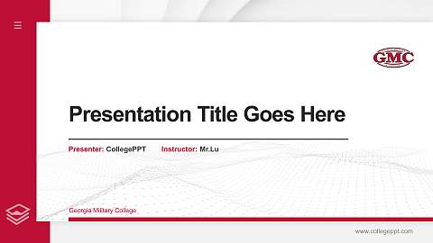 Georgia Military College Thesis Proposal/Graduation Defense PPT Template