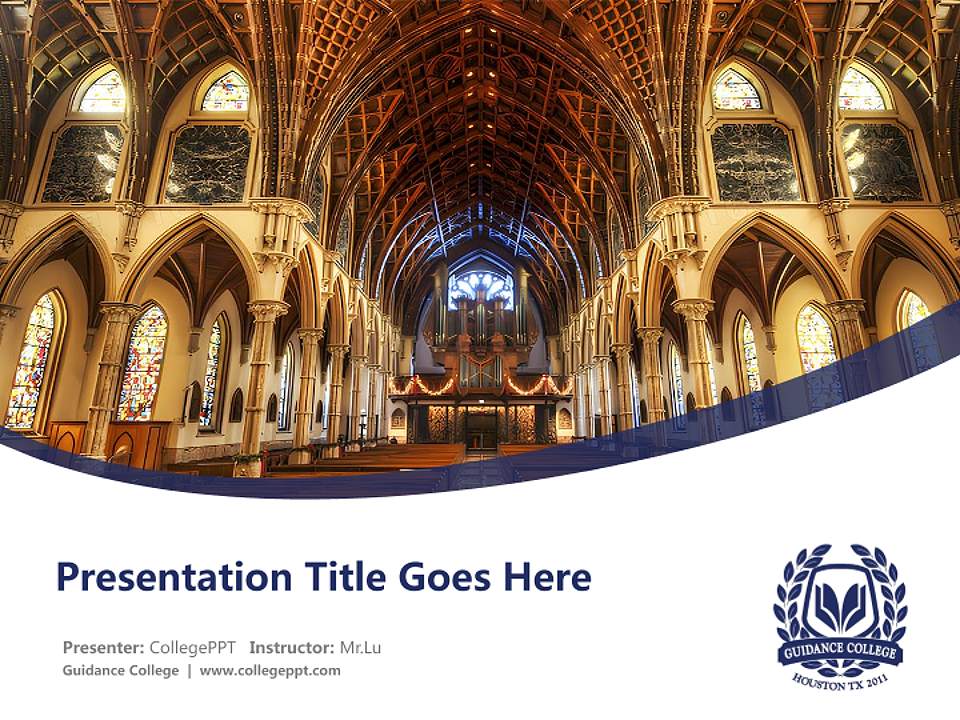 Guidance College Course/Courseware Creation PPT Template4:3 ratio PPT effect preview image5