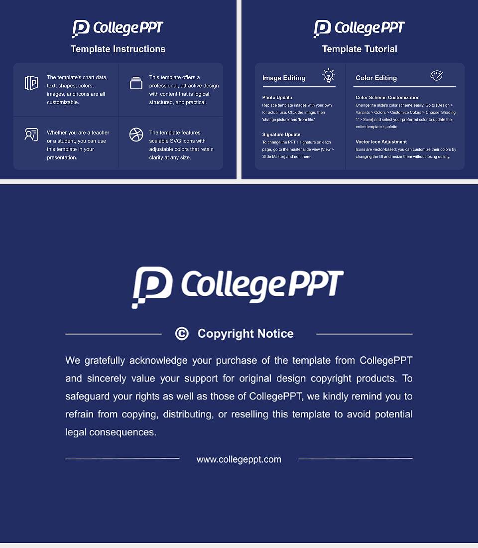 Guidance College Course/Courseware Creation PPT Template4:3 ratio PPT effect preview image5