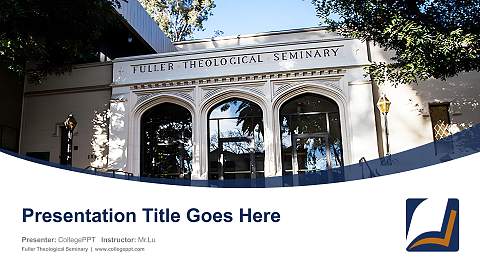 Fuller Theological Seminary Course/Courseware Creation PPT Template
