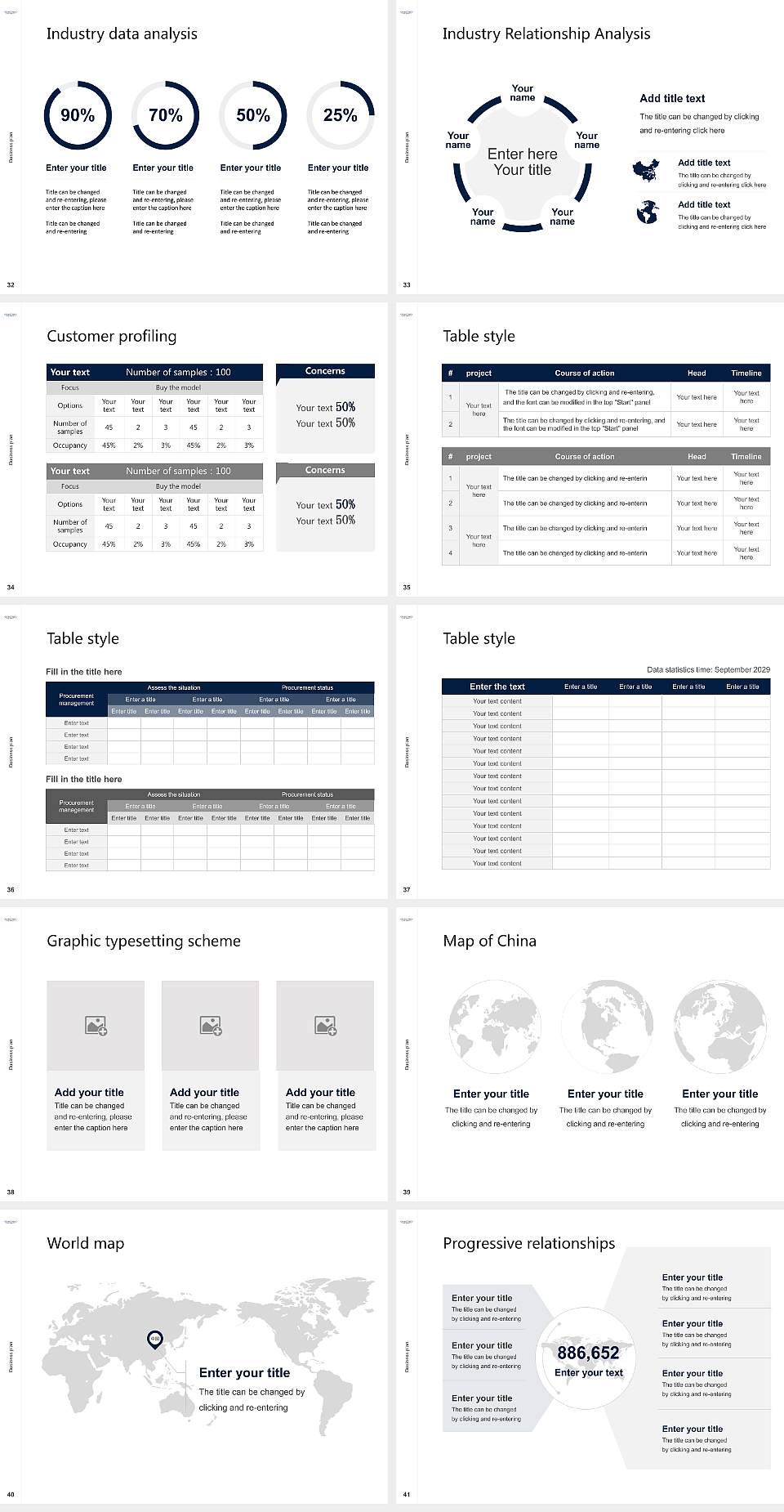 Georgetown University Competition/Entrepreneurship Contest PPT Template4:3 ratio PPT effect preview image5