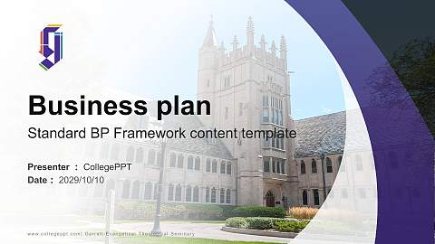 Garrett-Evangelical Theological Seminary Competition/Entrepreneurship Contest PPT Template