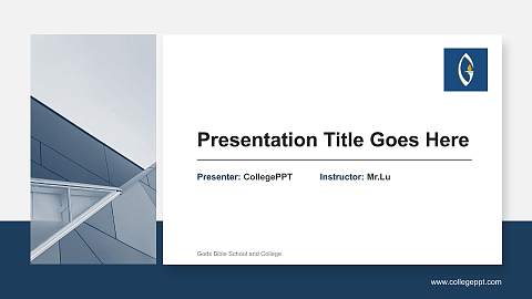 Gods Bible School and College General Purpose PPT Template