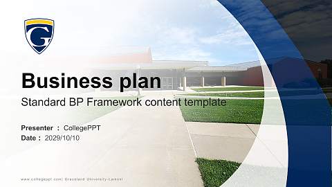 Graceland University-Lamoni Competition/Entrepreneurship Contest PPT Template