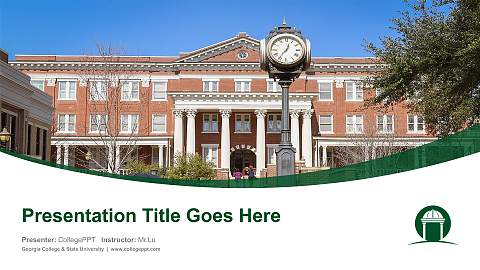 Georgia College & State University Course/Courseware Creation PPT Template