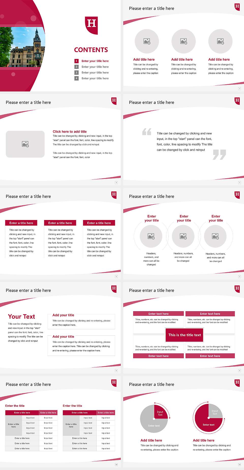 Hamline University Course/Courseware Creation PPT Template4:3 ratio PPT effect preview image2