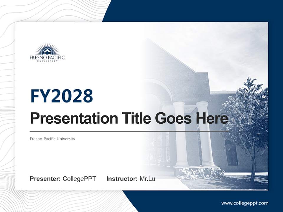 Fresno Pacific University Academic Presentation/Research Findings Report PPT Template4:3 ratio PPT effect preview image5