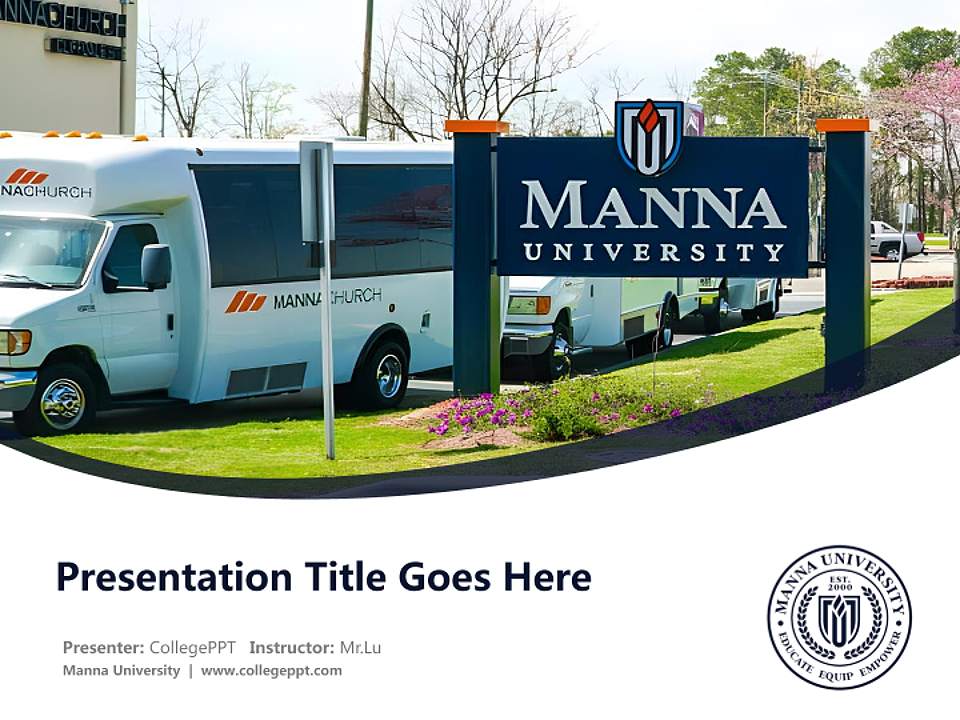 Manna University Course/Courseware Creation PPT Template4:3 ratio PPT effect preview image5
