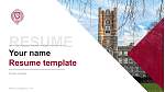 Fordham University Resume PPT Template