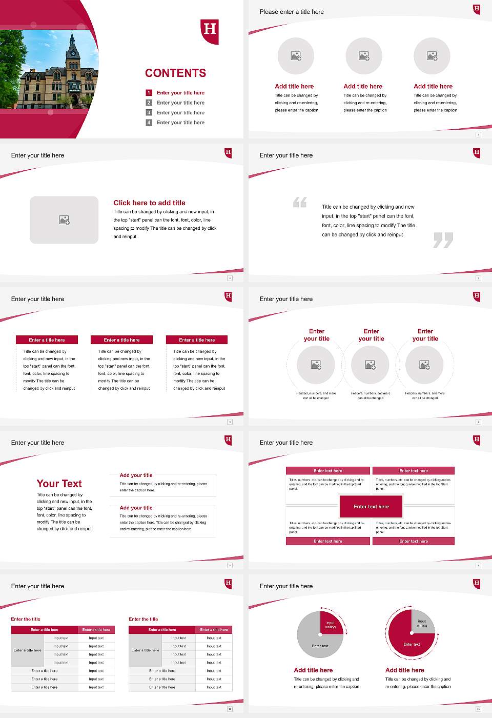 Hamline University Course/Courseware Creation PPT Template16:9 ratio PPT effect preview image2