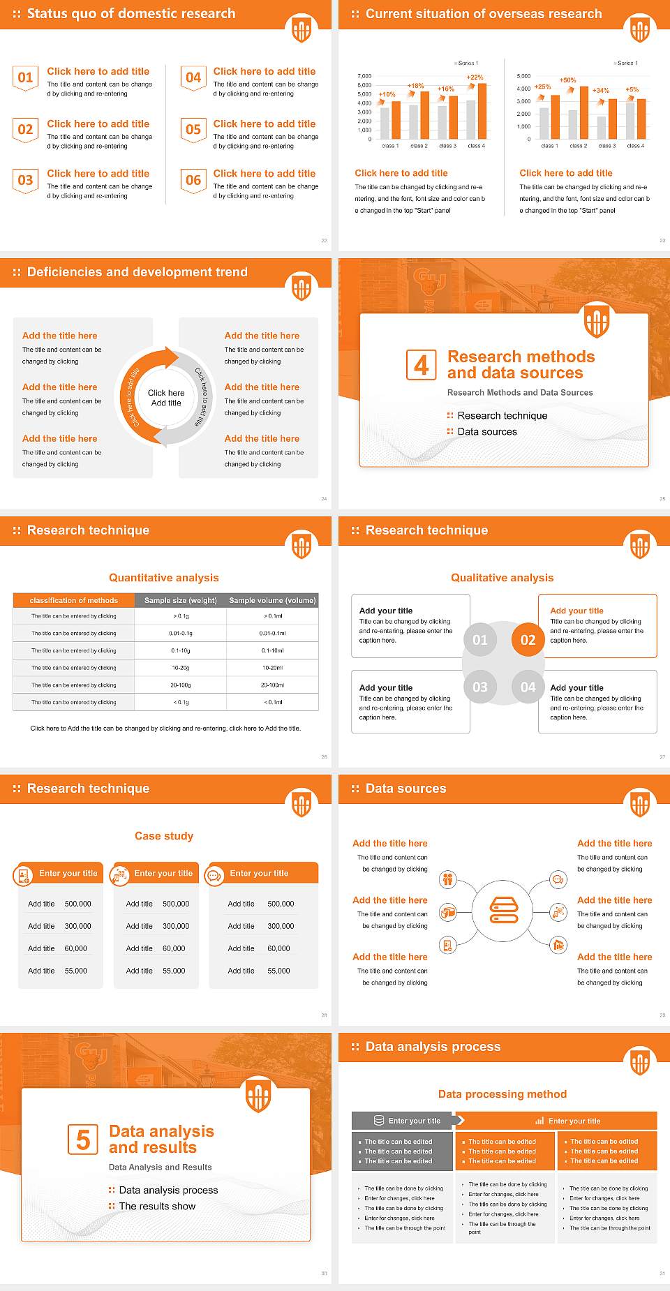 Greenville University Graduation Thesis Defense PPT Template4:3 ratio PPT effect preview image4