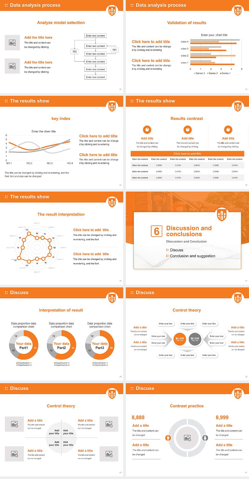 Greenville University Graduation Thesis Defense PPT Template4:3 ratio PPT effect preview image5