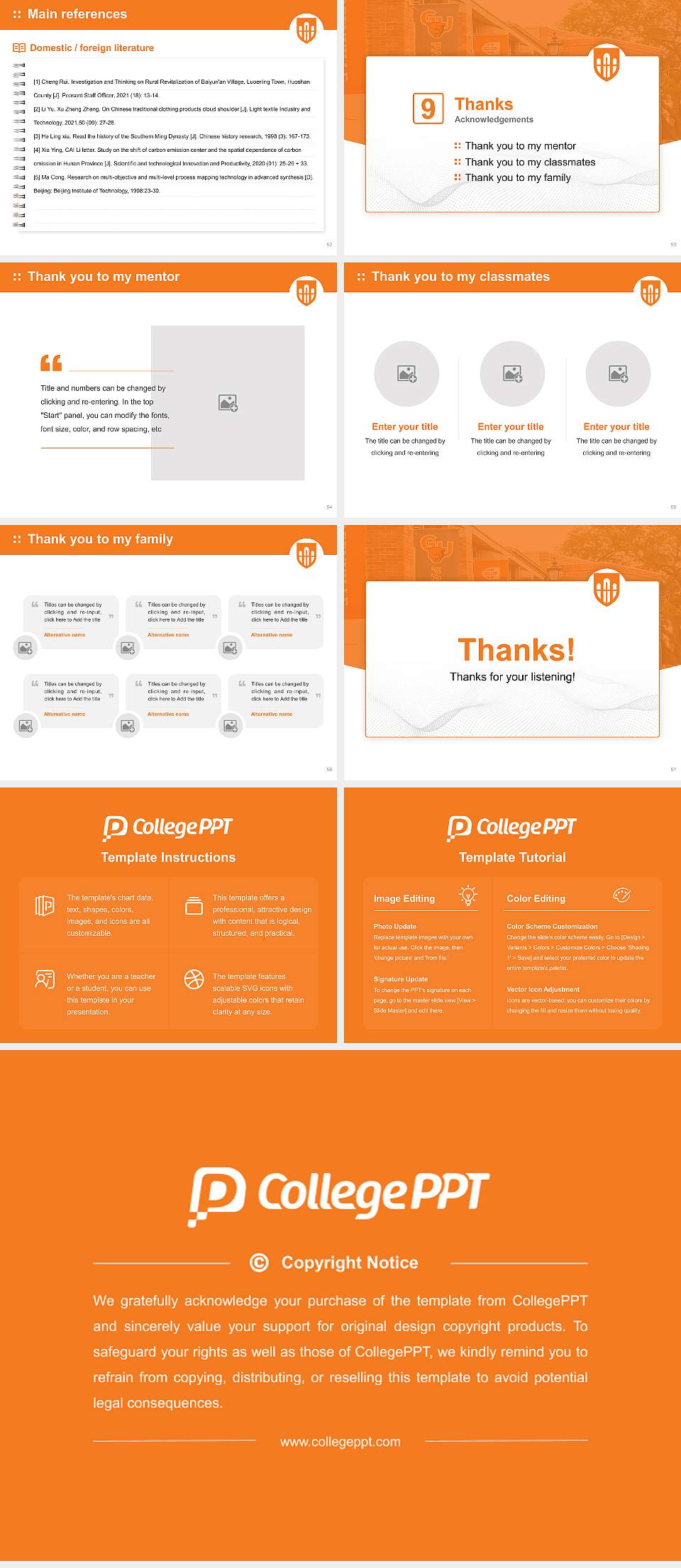 Greenville University Graduation Thesis Defense PPT Template4:3 ratio PPT effect preview image7