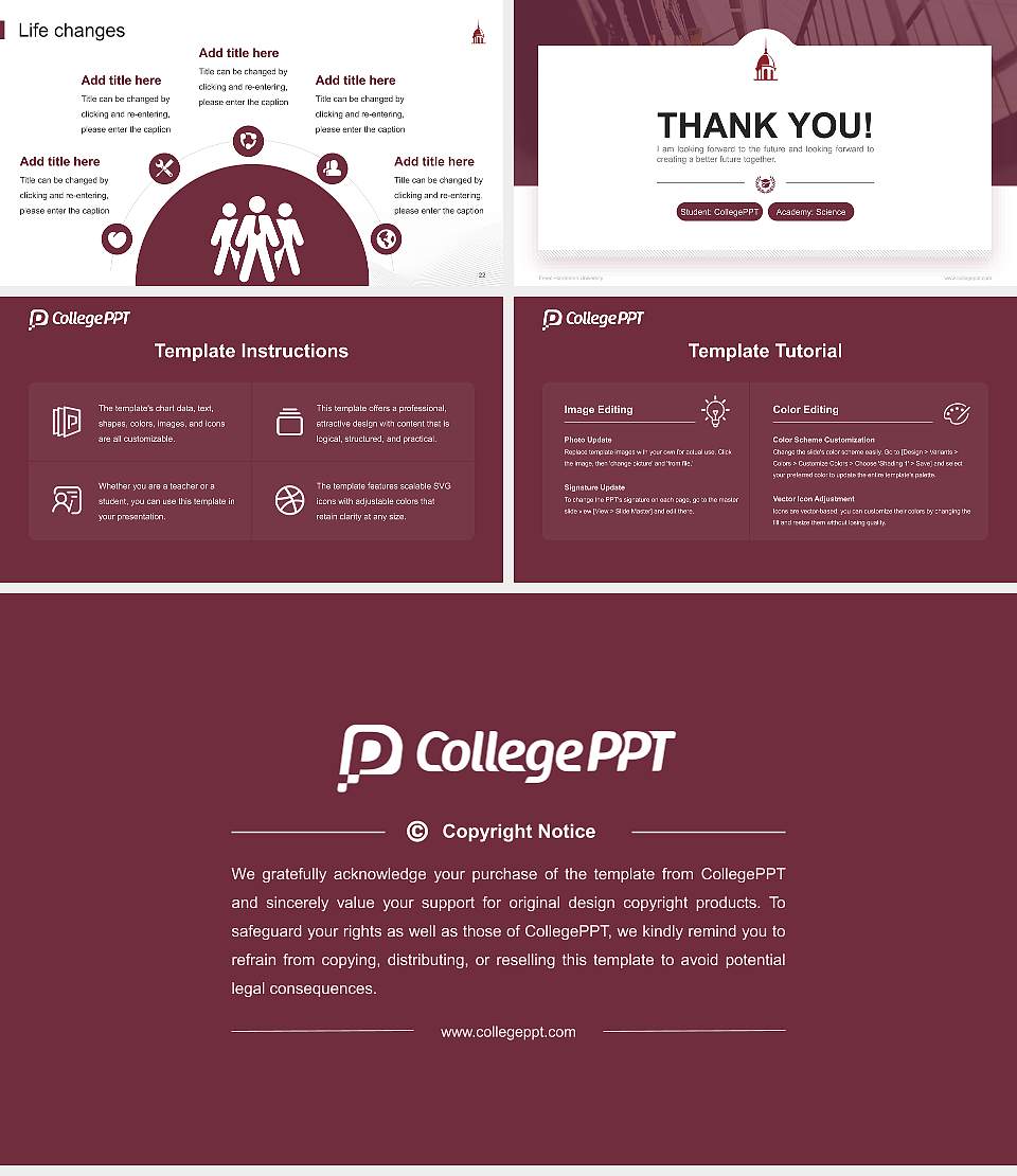 Freed-Hardeman University National Scholarship Defense PPT Template16:9 ratio PPT effect preview image4