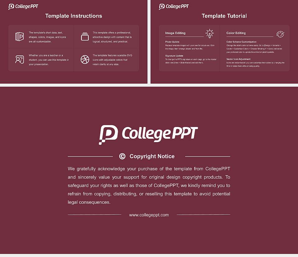 Freed-Hardeman University Course/Courseware Creation PPT Template16:9 ratio PPT effect preview image5