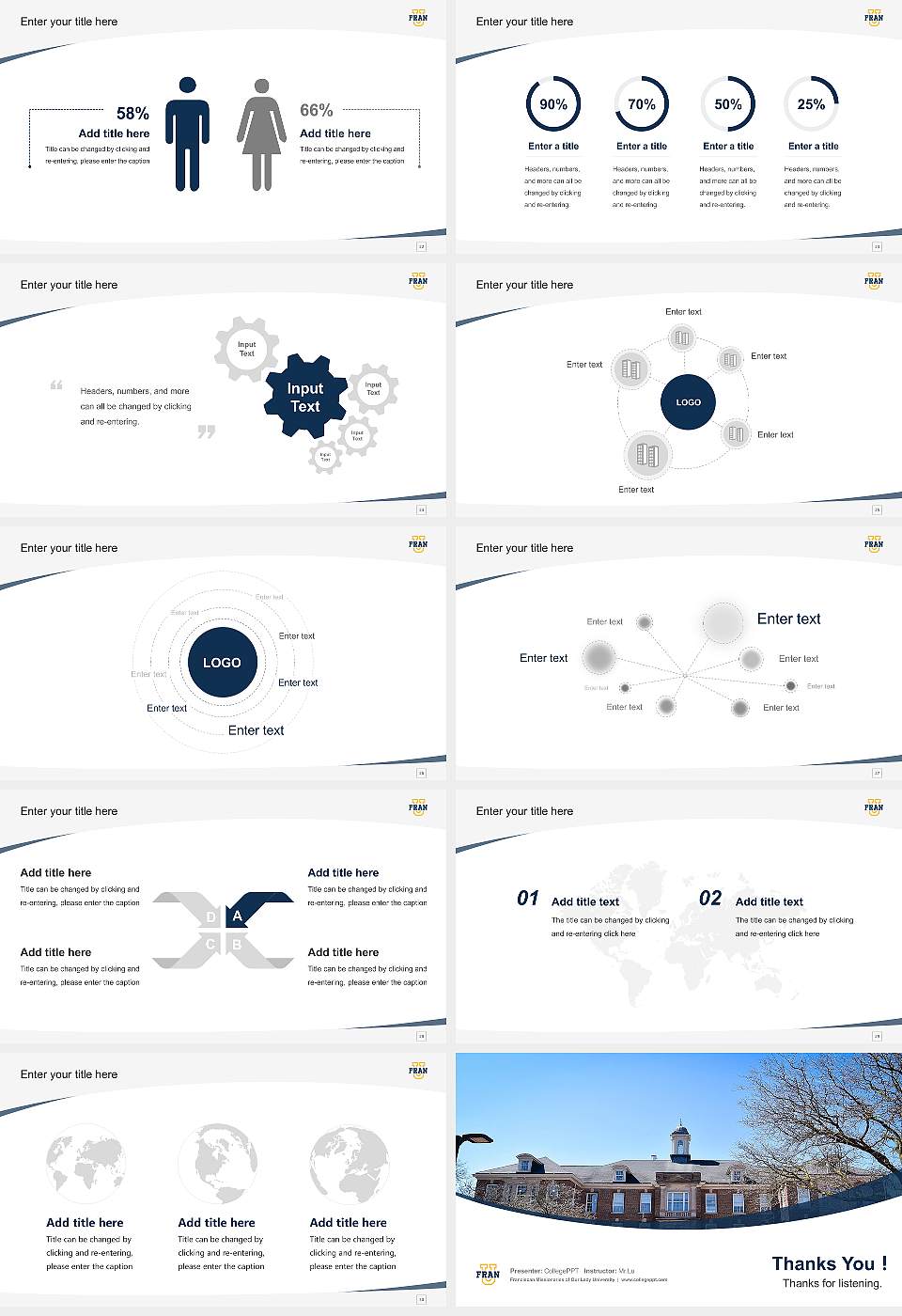 Franciscan Missionaries of Our Lady University Course/Courseware Creation PPT Template16:9 ratio PPT effect preview image4