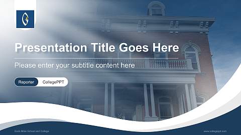 Gods Bible School and College Lecture Sharing and Networking Event PPT Template
