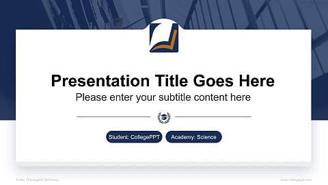 Fuller Theological Seminary National Scholarship Defense PPT Template