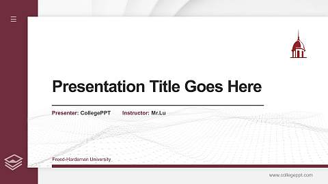 Freed-Hardeman University Thesis Proposal/Graduation Defense PPT Template