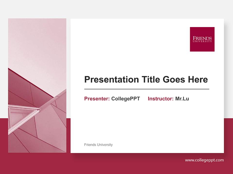 Friends University General Purpose PPT Template4:3 ratio PPT effect preview image6