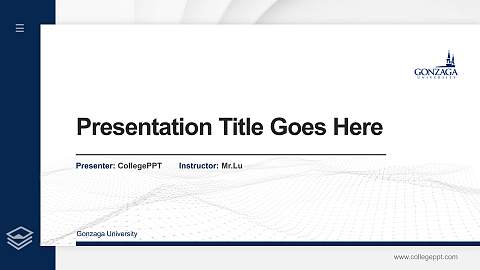 Gonzaga University Thesis Proposal/Graduation Defense PPT Template
