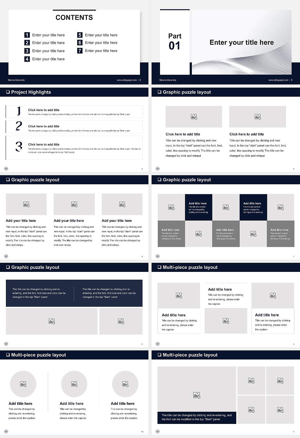 Manna University General Purpose PPT Template16:9 ratio PPT effect preview image2