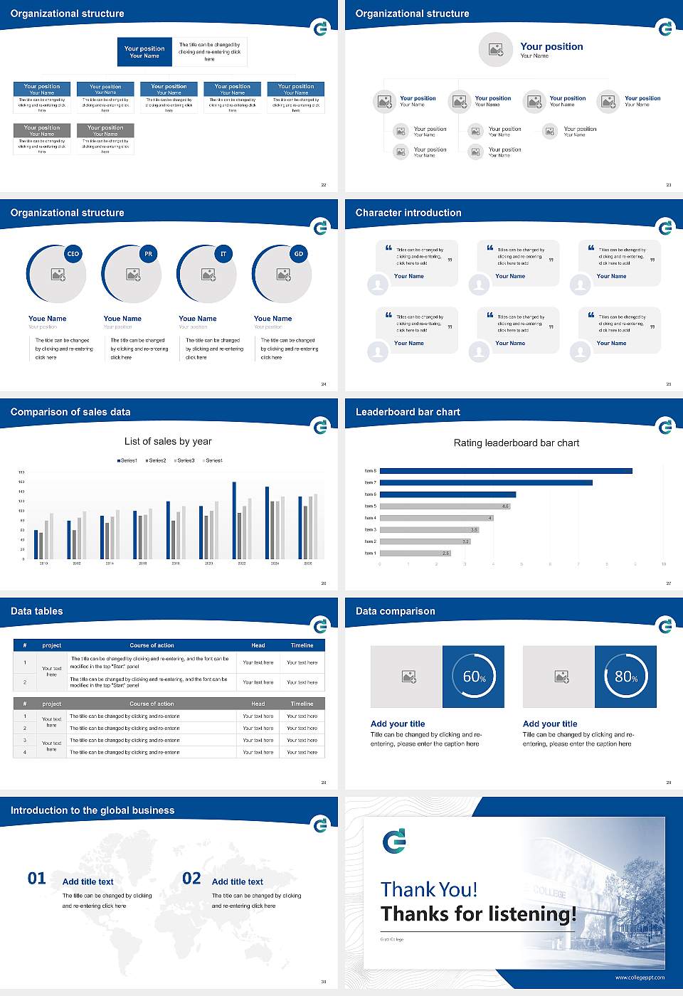 Gratz College Academic Presentation/Research Findings Report PPT Template16:9 ratio PPT effect preview image4