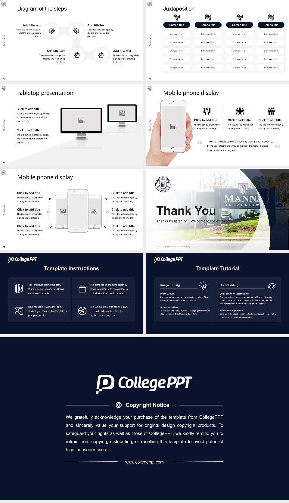 Manna University Competition/Entrepreneurship Contest PPT Template16:9 ratio PPT effect preview image9