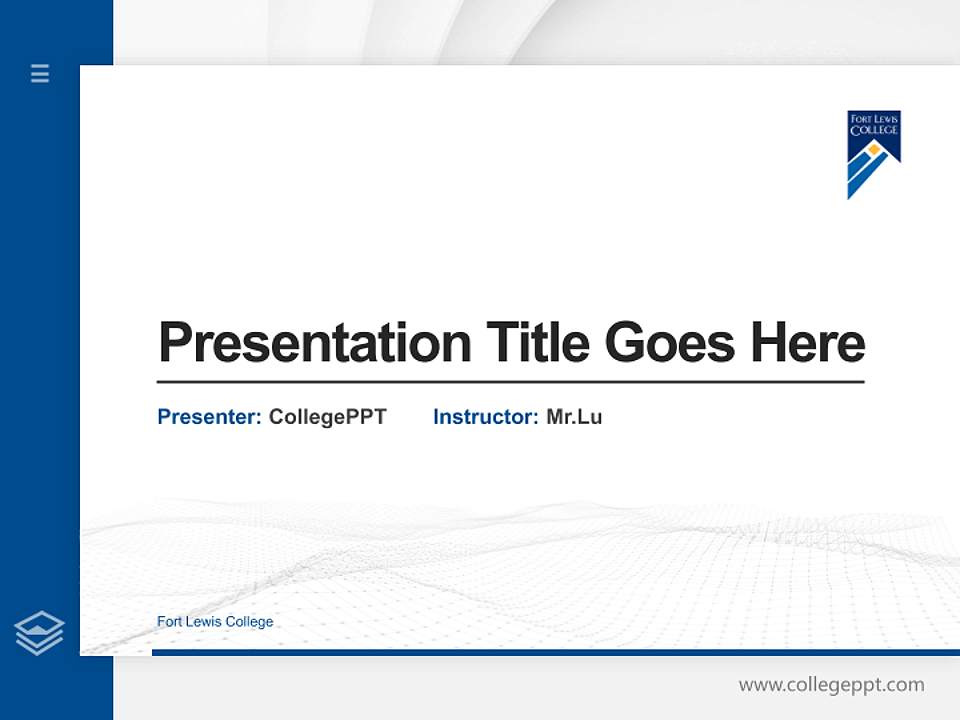 Fort Lewis College Thesis Proposal/Graduation Defense PPT Template4:3 ratio PPT effect preview image5