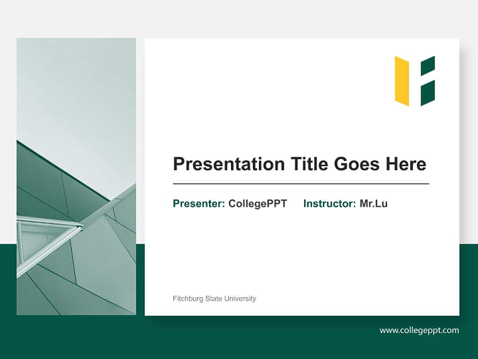 Fitchburg State University General Purpose PPT Template4:3 ratio PPT effect preview image6