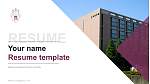 Kawamura Gakuen Woman’s University Resume PPT Template