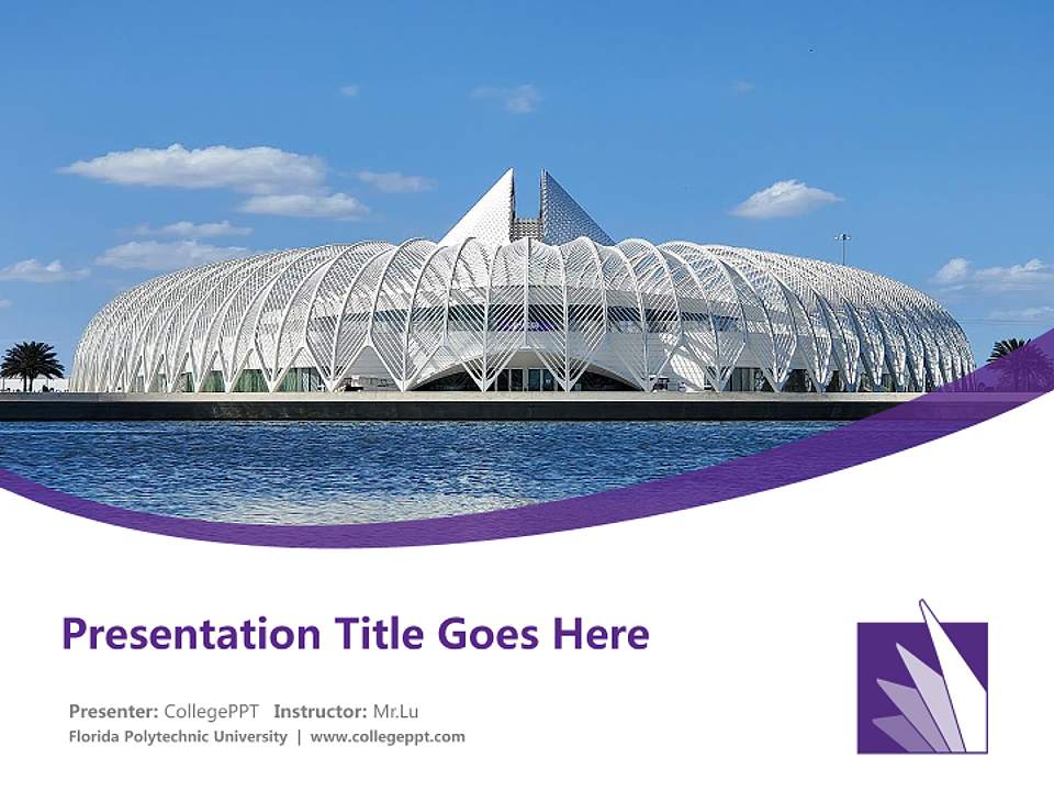 Florida Polytechnic University Course/Courseware Creation PPT Template4:3 ratio PPT effect preview image5