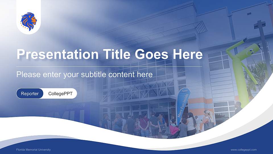 Florida Memorial University Lecture Sharing and Networking Event PPT Template16:9 ratio PPT effect preview image