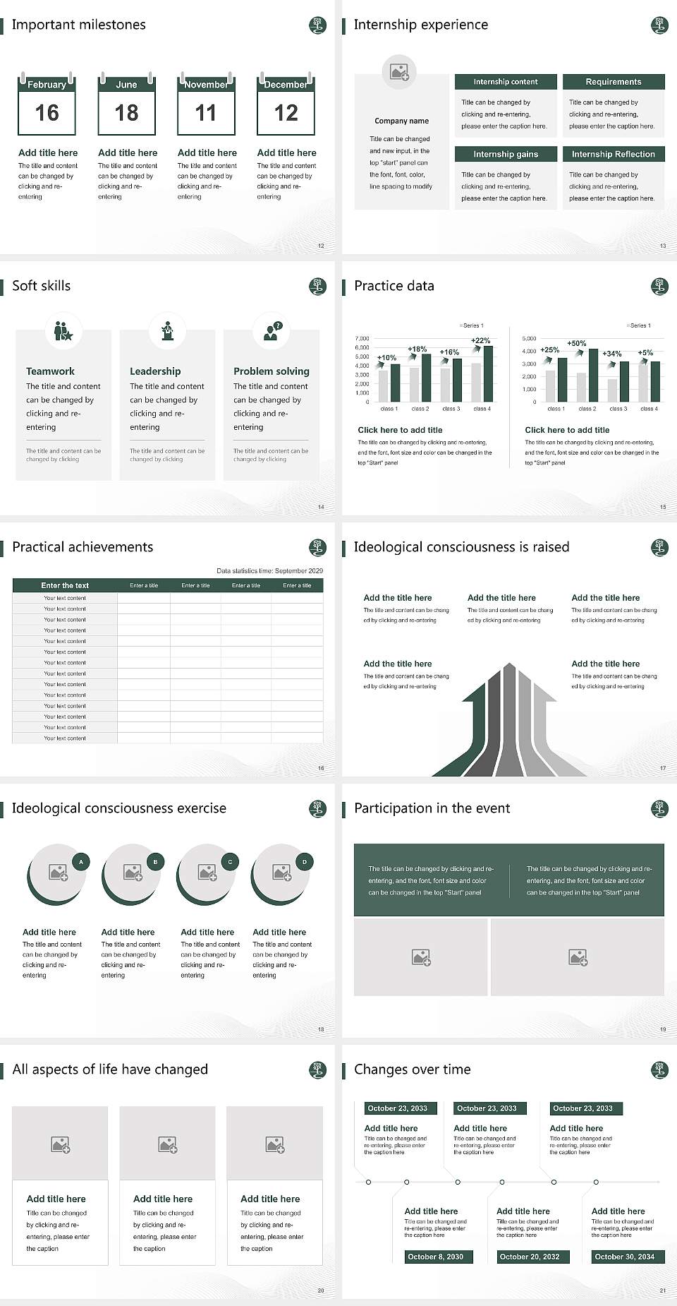 Keisen University National Scholarship Defense PPT Template4:3 ratio PPT effect preview image3