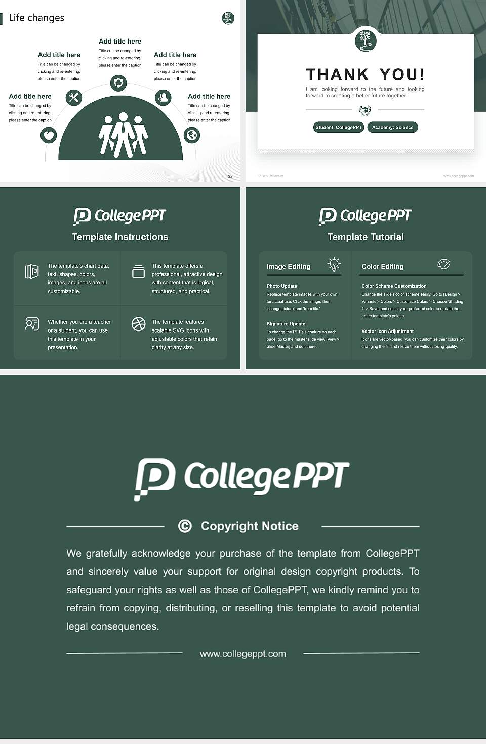 Keisen University National Scholarship Defense PPT Template4:3 ratio PPT effect preview image4