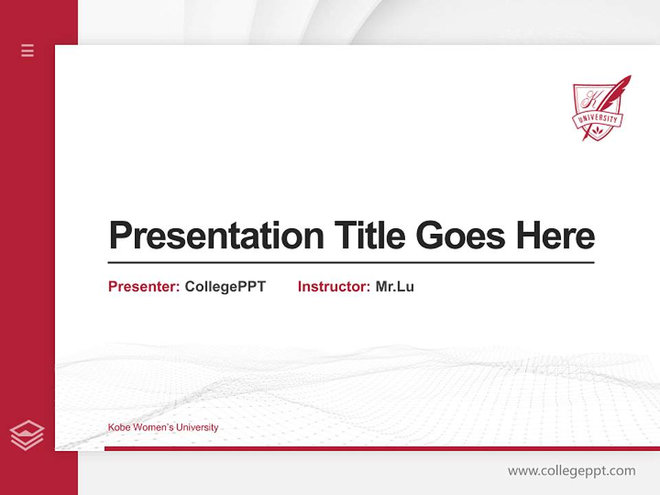 Kobe Women’s University Thesis Proposal/Graduation Defense PPT Template4:3 ratio PPT effect preview image5