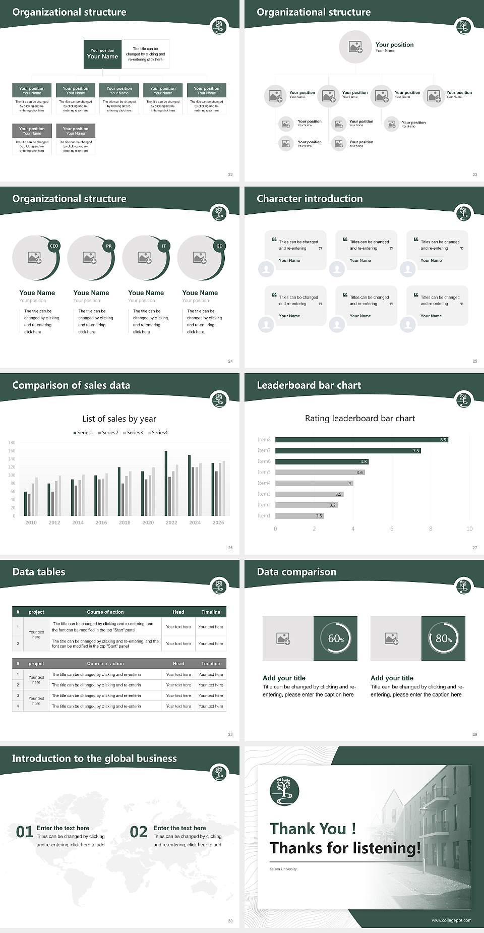 Keisen University Academic Presentation/Research Findings Report PPT Template4:3 ratio PPT effect preview image4