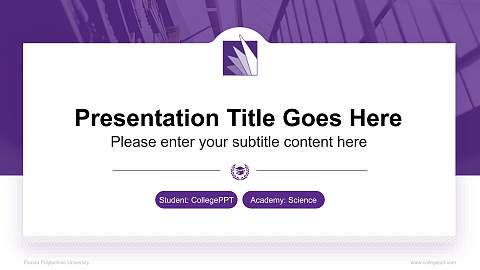 Florida Polytechnic University National Scholarship Defense PPT Template