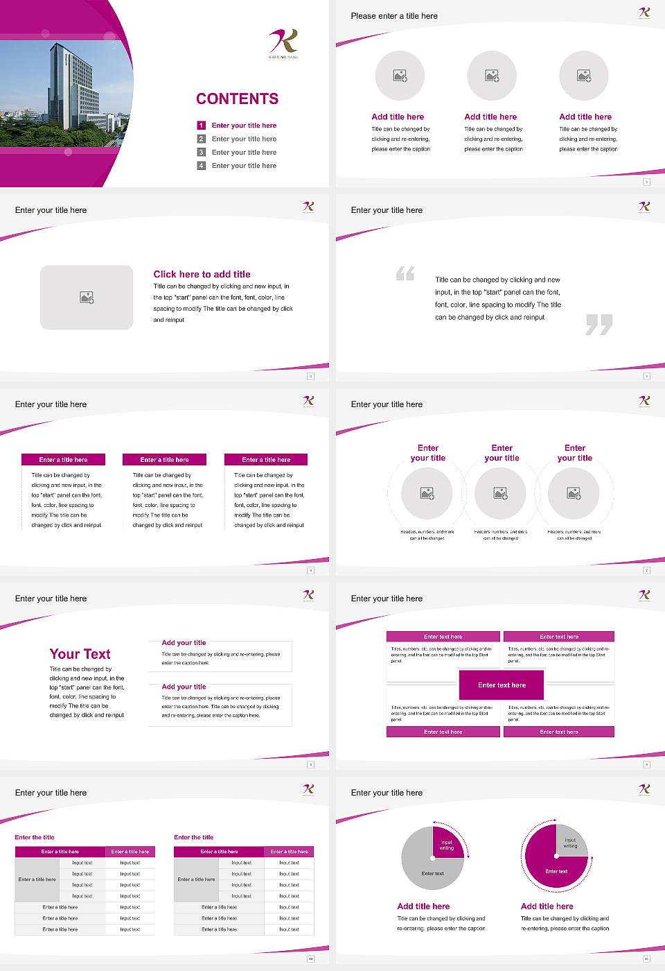 Kokugakuin University Course/Courseware Creation PPT Template16:9 ratio PPT effect preview image2