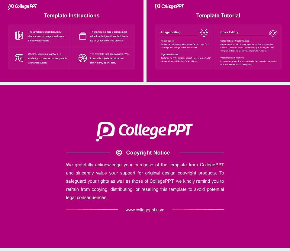 Kokugakuin University Course/Courseware Creation PPT Template16:9 ratio PPT effect preview image5