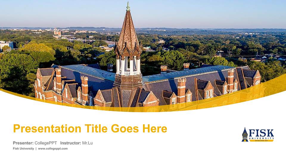 Fisk University Course/Courseware Creation PPT Template16:9 ratio PPT effect preview image1